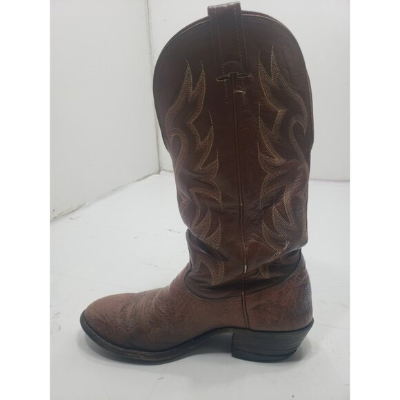 Nocona 6525 Vintage Bullhide Leather Embroidered Accents Cowboy Boots Size 8EE main image 5
